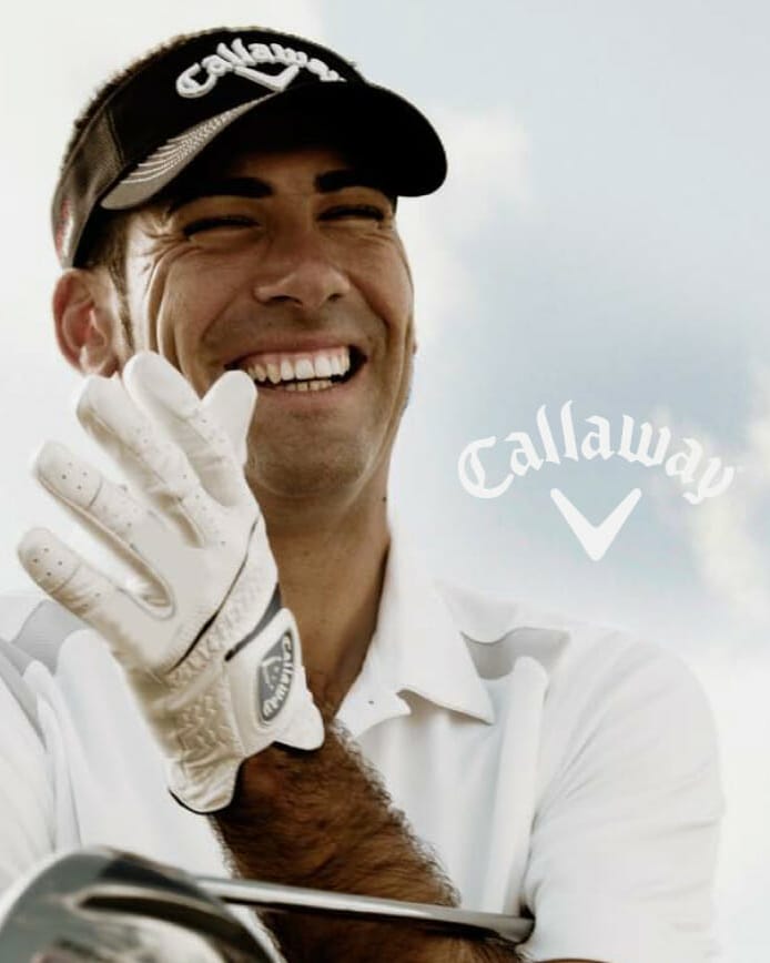 Callaway golfer smiling toward camera