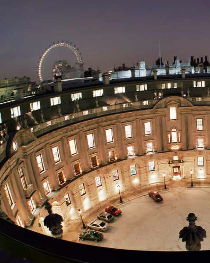 European alleyway at night